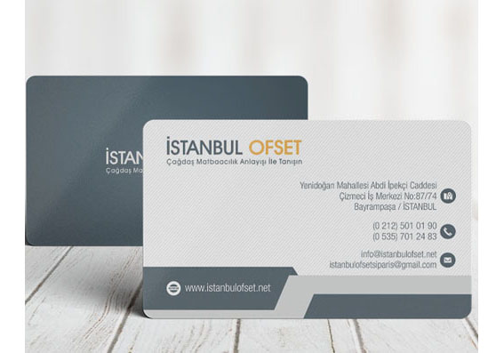 Kabartma Laklı Kartvizit Oval Kesim