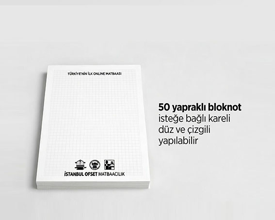A6 Bloknot 10x14 cm Tutkallı 50’li 1 Renk