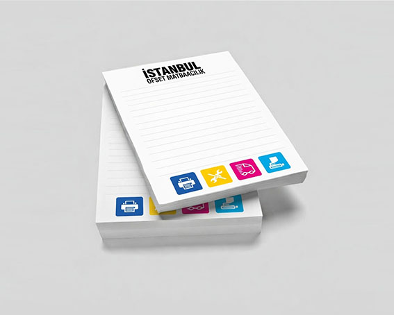 A5 Bloknot 14x20 cm Tutkallı 50’li CMYK Full Color
